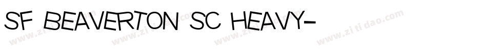 sf beaverton sc heavy字体转换